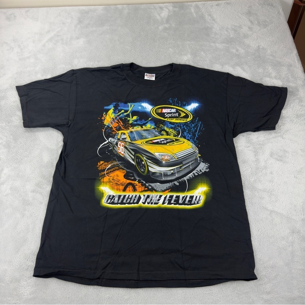 Chase Authentics NWT Men's Sz XL 2013 Sprint Cup Series T Shirt Double Sided AOP